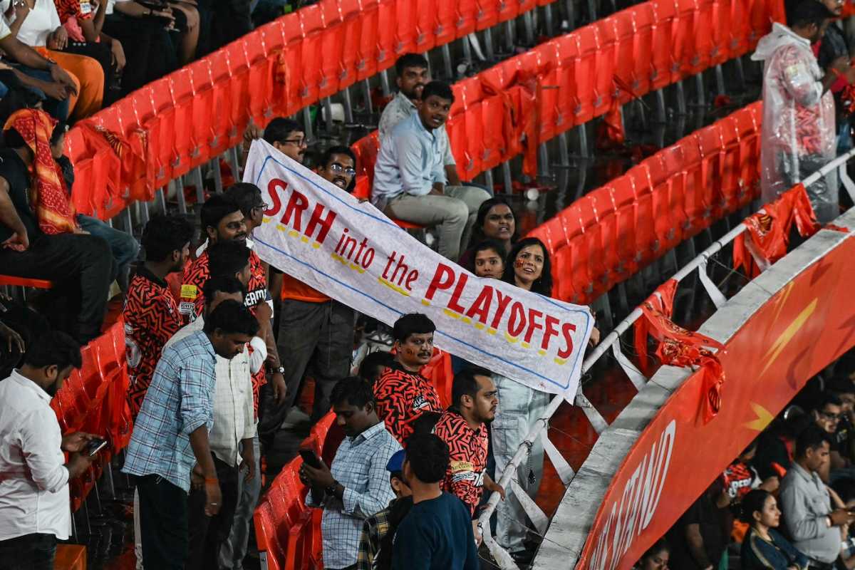 SRH fans had reason to celebrate in the rain, Sunrisers Hyderabad vs Gujarat Titans, IPL 2024, Hyderabad, May 16, 2024