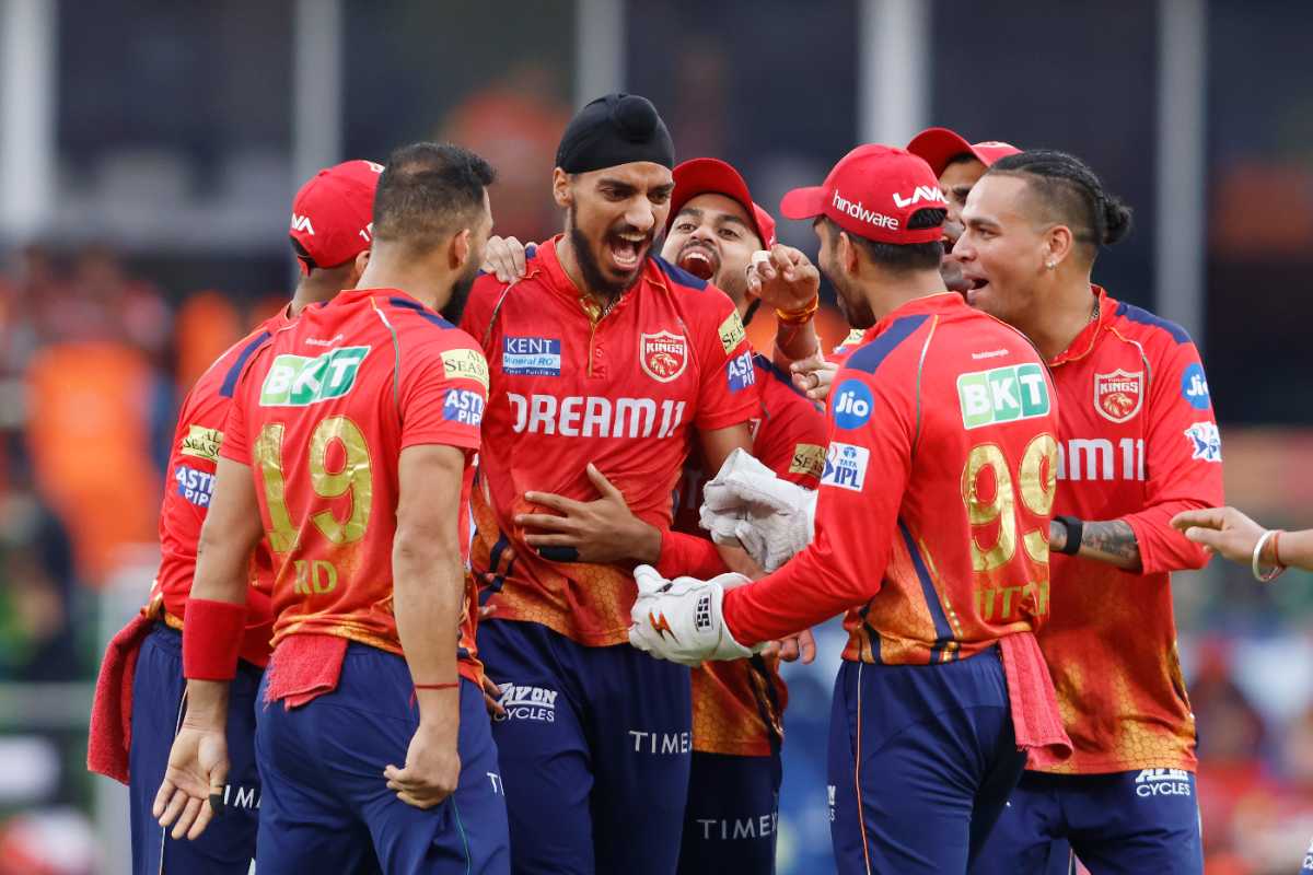 Arshdeep Singh roars after bagging Travis Head for a first-ball duck, Sunrisers Hyderabad vs Punjab Kings, IPL 2024, Hyderabad, May 19, 2024