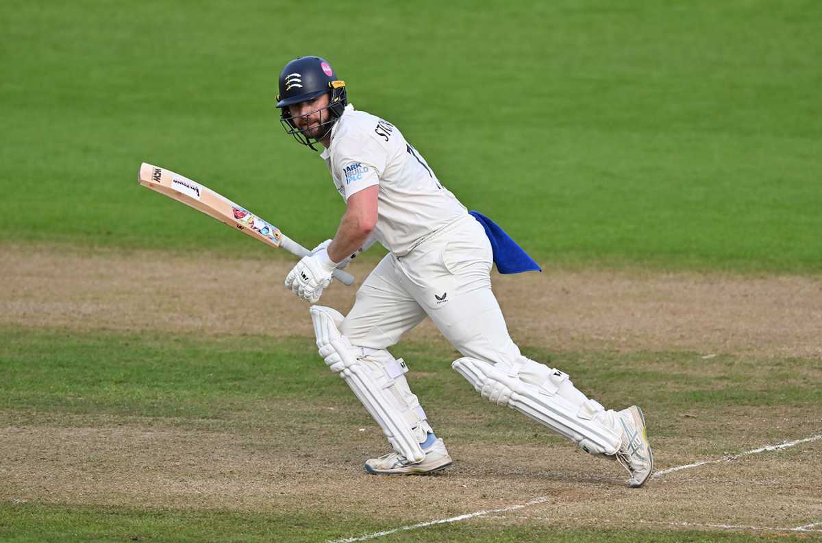 Mark Stoneman got the reply off to a solid start, Glamorgan vs Middlesex, County Championship, Division Two, Cardiff, May 17, 2024