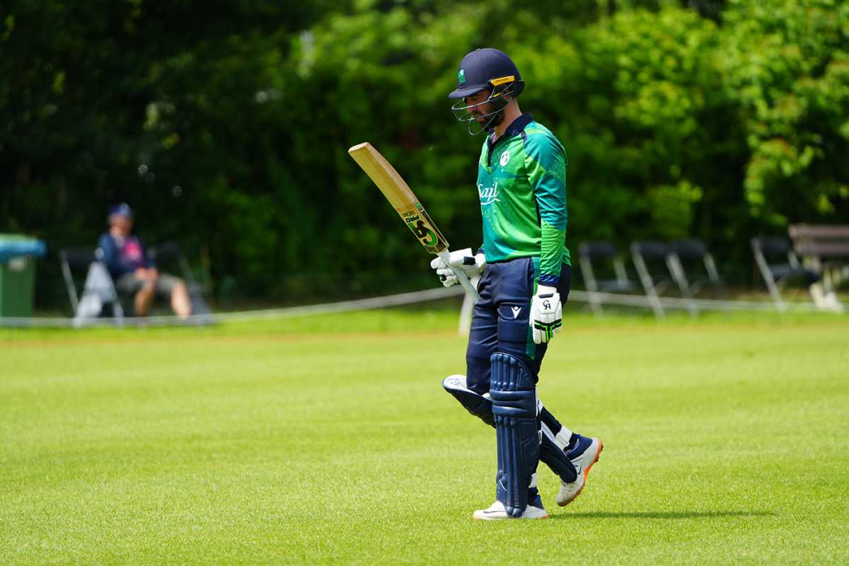 Andy Balbirnie was named Player of the Match after his half-century, Scotland vs Ireland, T20I Tri-Series, The Hague, May 23, 2024