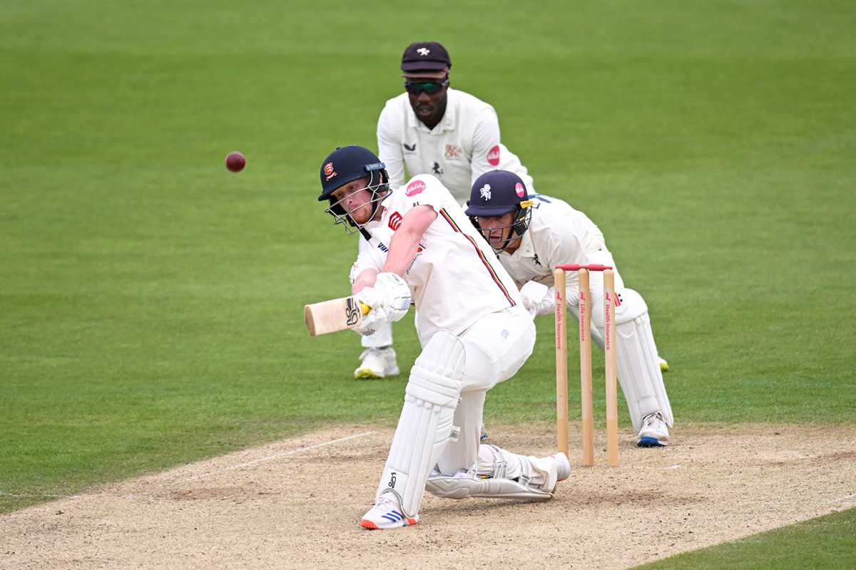 Jordan Cox on his way to a double century, Kent vs Essex, County Championship, Division One, Canterbury, May 24, 2024
