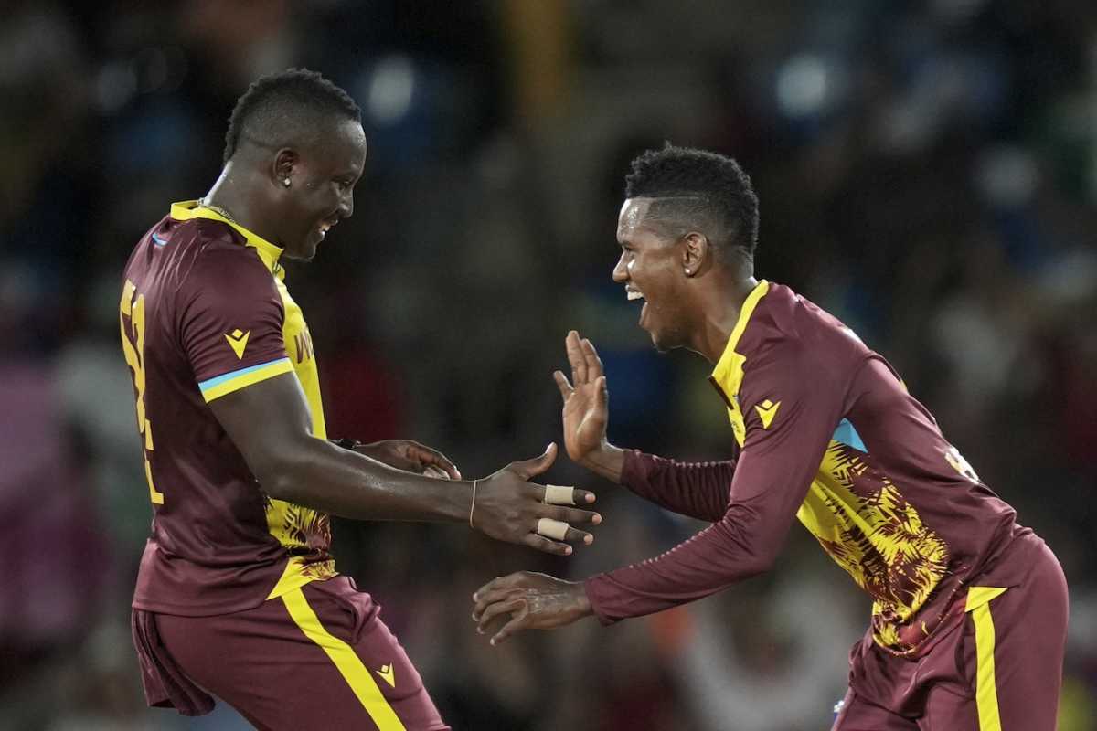 Rovman Powell and Akeal Hosein had fun taking down Afghanistan, West Indies vs Afghanistan, T20 World Cup, St Lucia, June 17, 2024