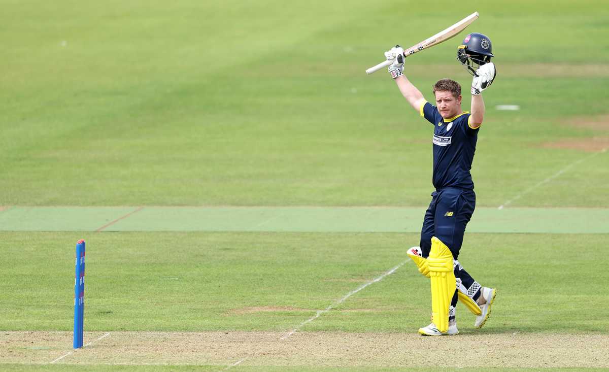 Ben Brown stabilised the innings Hampshire with a hundred, Hampshire vs Northamptonshire, One-Day Cup, Utilita Bowl, July 26, 2024