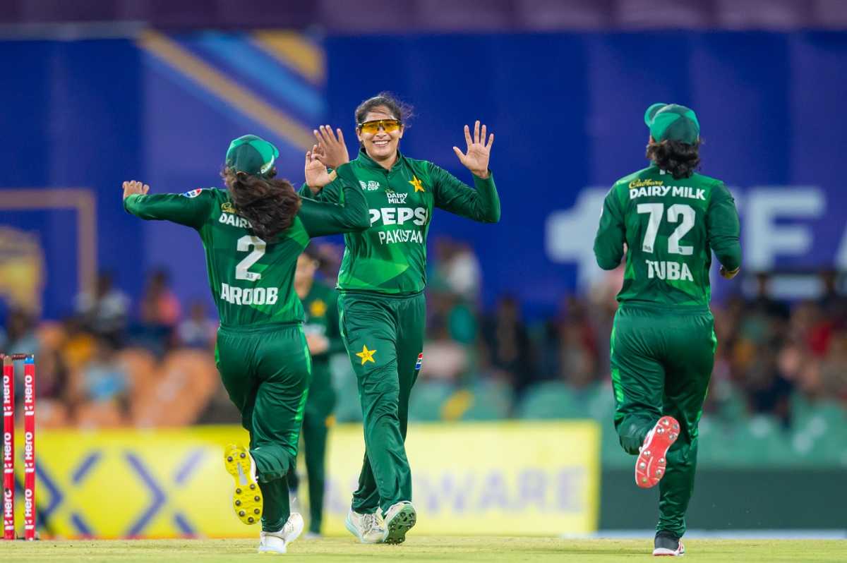 Sadia Iqbal's 4 for 16 kept Pakistan in the game, Sri Lanka vs Pakistan, Women's Asia Cup 2024, Dambulla, July 26, 2024
