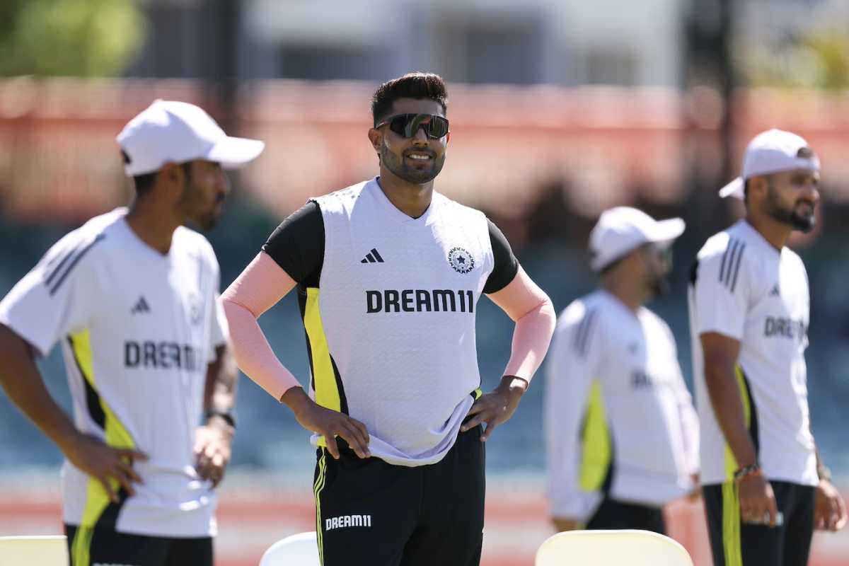 Harshit Rana waits for his turn, Australia vs India, 1st Test, Perth, November 13, 2024
