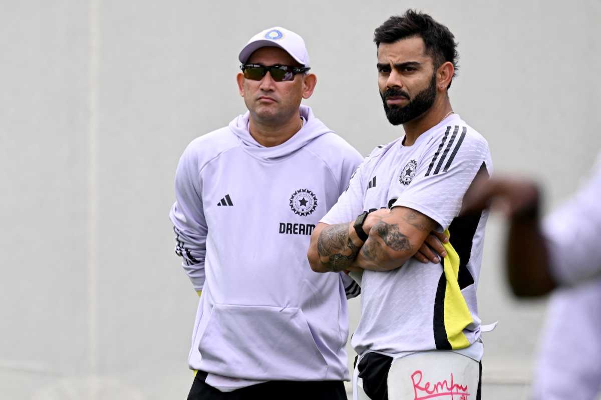 Virat Kohli and India's chief selector Ajit Agarkar, Sydney, January 2, 2025
