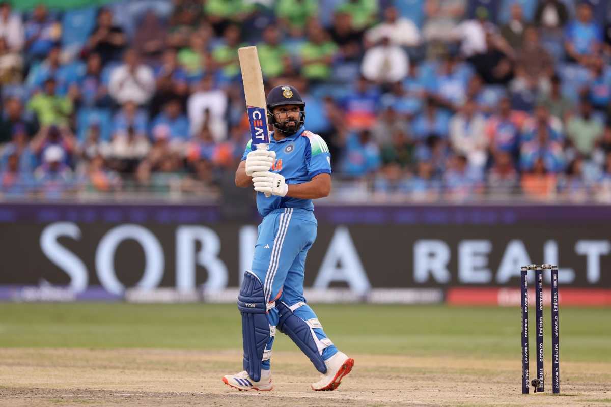 Rohit Sharma scored 20 off 15 balls, Pakistan vs India, Dubai, Champions Trophy, February 23, 2025