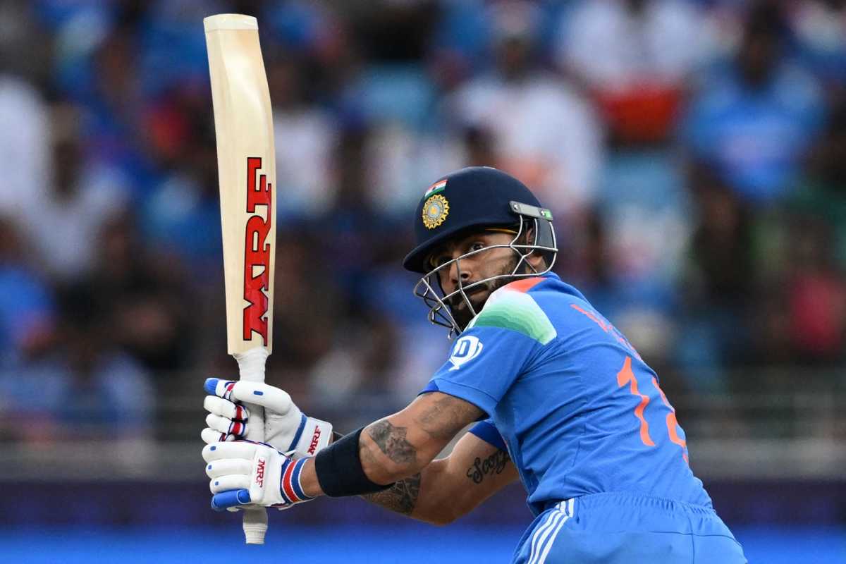 Virat Kohli flicks one away, Pakistan vs India, Dubai, Champions Trophy, February 23, 2025