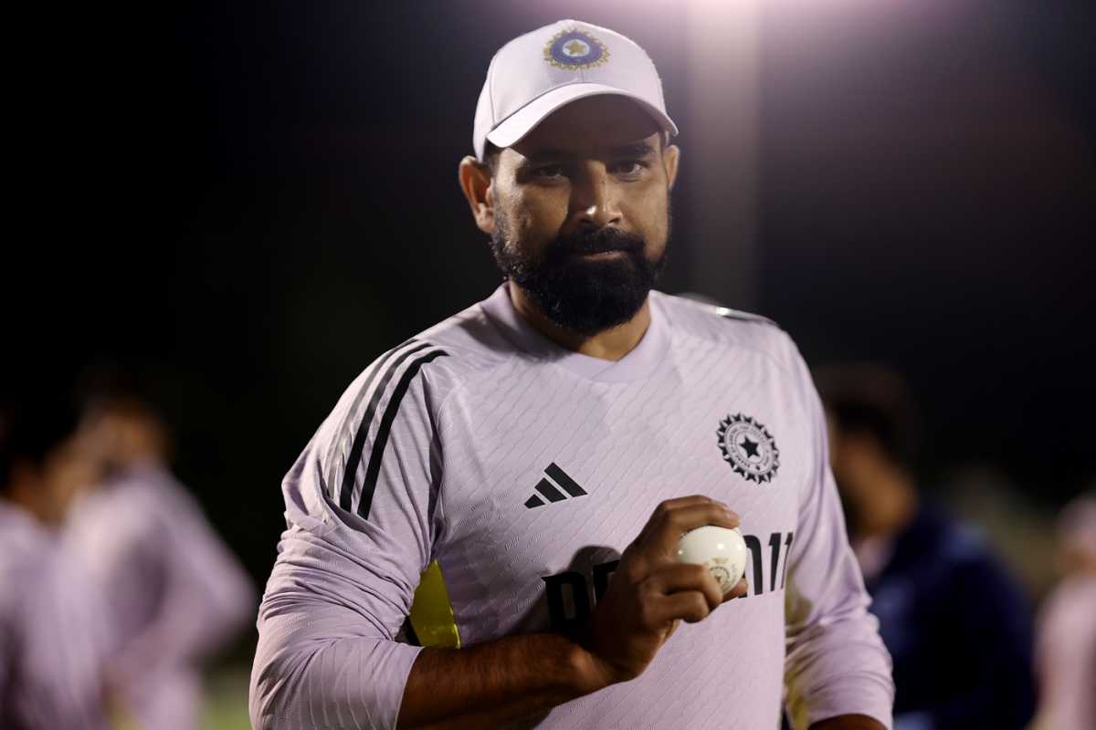 Mohammed Shami trains under lights in Dubai, Dubai, February 26, 2025
