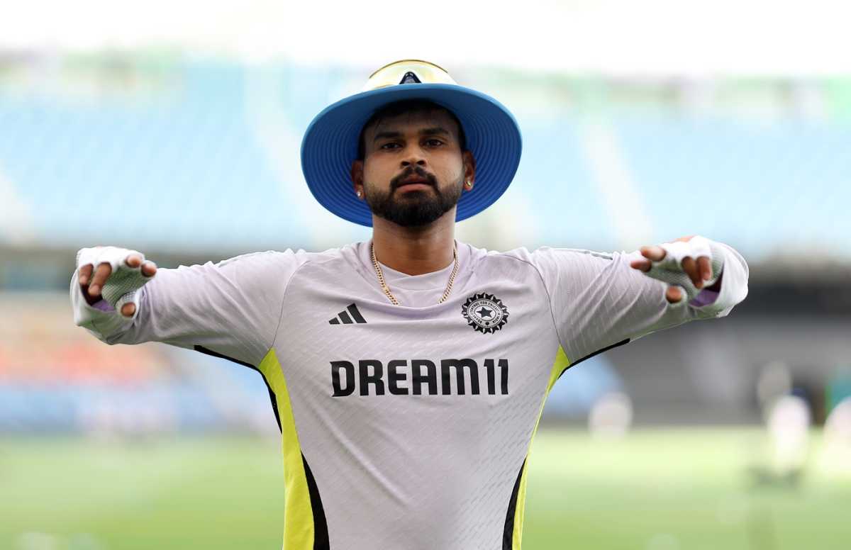 Shreyas Iyer prepares for the Champions Trophy final, India vs New Zealand, Champions Trophy final, Dubai, March 8, 2025