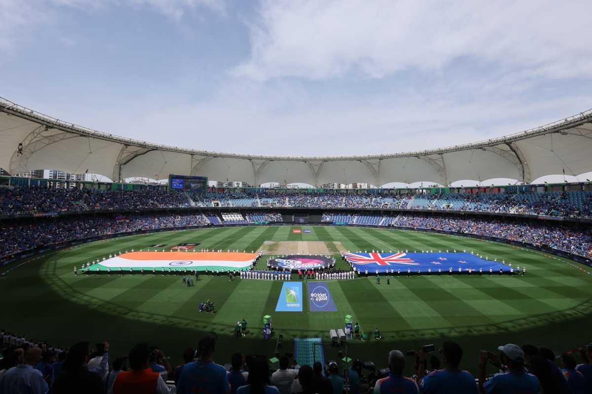 All the pomp ahead of play, India vs New Zealand, Champions Trophy final, Dubai, March 9, 2025