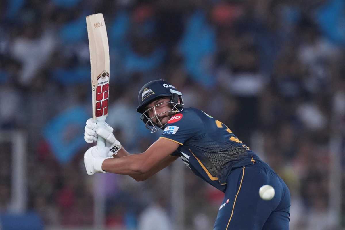 M Shahrukh Khan upped GT's tempo after coming in at No. 4, Gujarat Titans vs Rajasthan Royals, IPL 2025, Ahmedabad, April 9, 2025