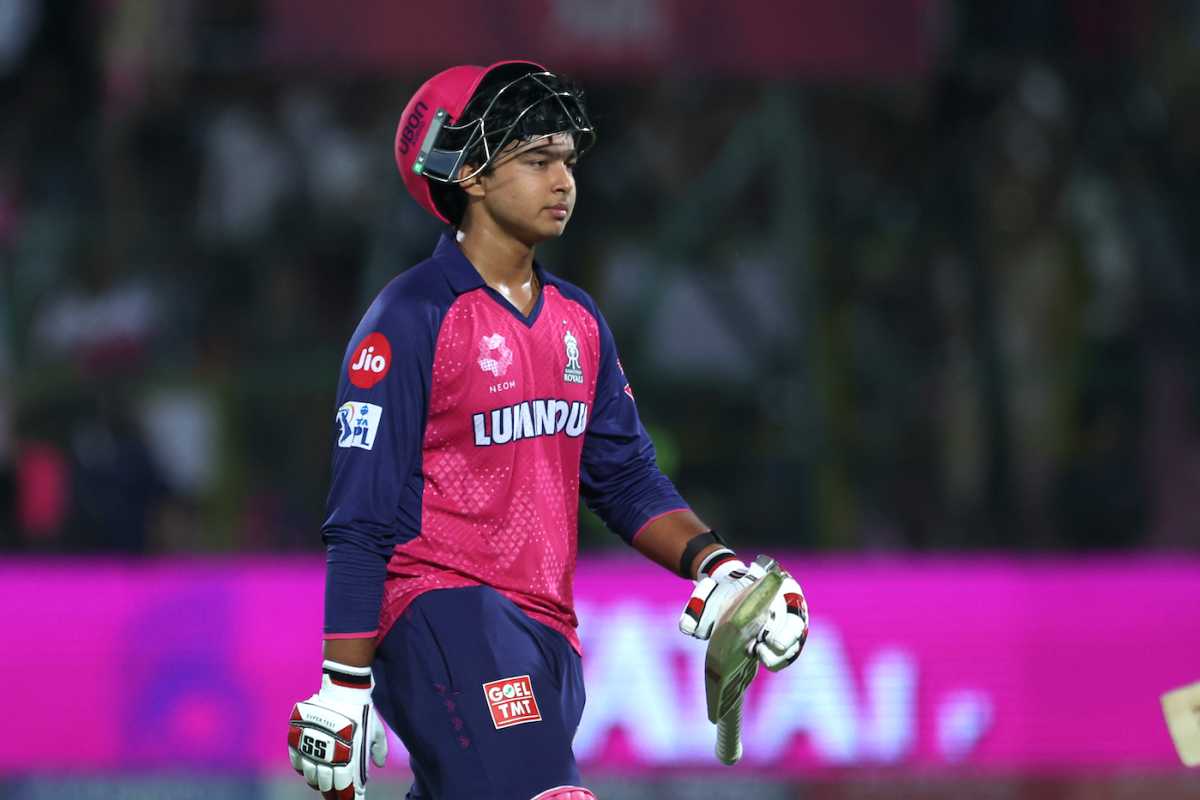 Vaibhav Suryavanshi walks off after scoring 34, Rajasthan Royals vs Lucknow Super Giants, IPL 2025, Jaipur, April 19, 2025
