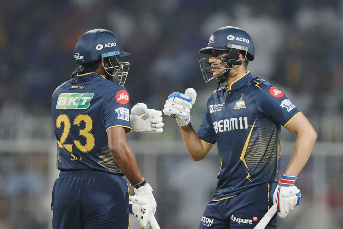 B Sai Sudharsan and Shubman Gill have been strong at the top for GT, Kolkata Knight Riders vs Gujarat Titans, IPL 2025, Kolkata, April 20, 2025