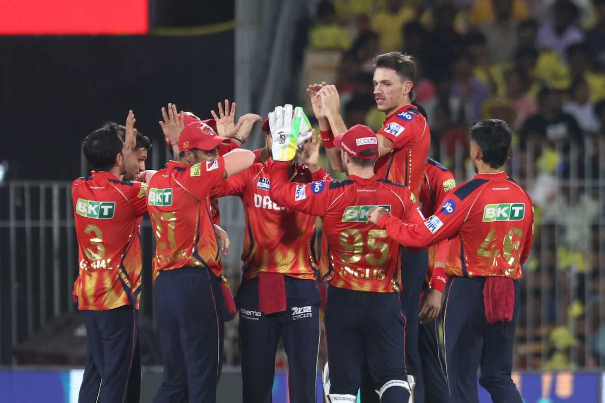Marco Jansen struck early and stood tall in celebration, Chennai Super Kings vs Punjab Kings, IPL 2025, Chennai, April 30, 2025