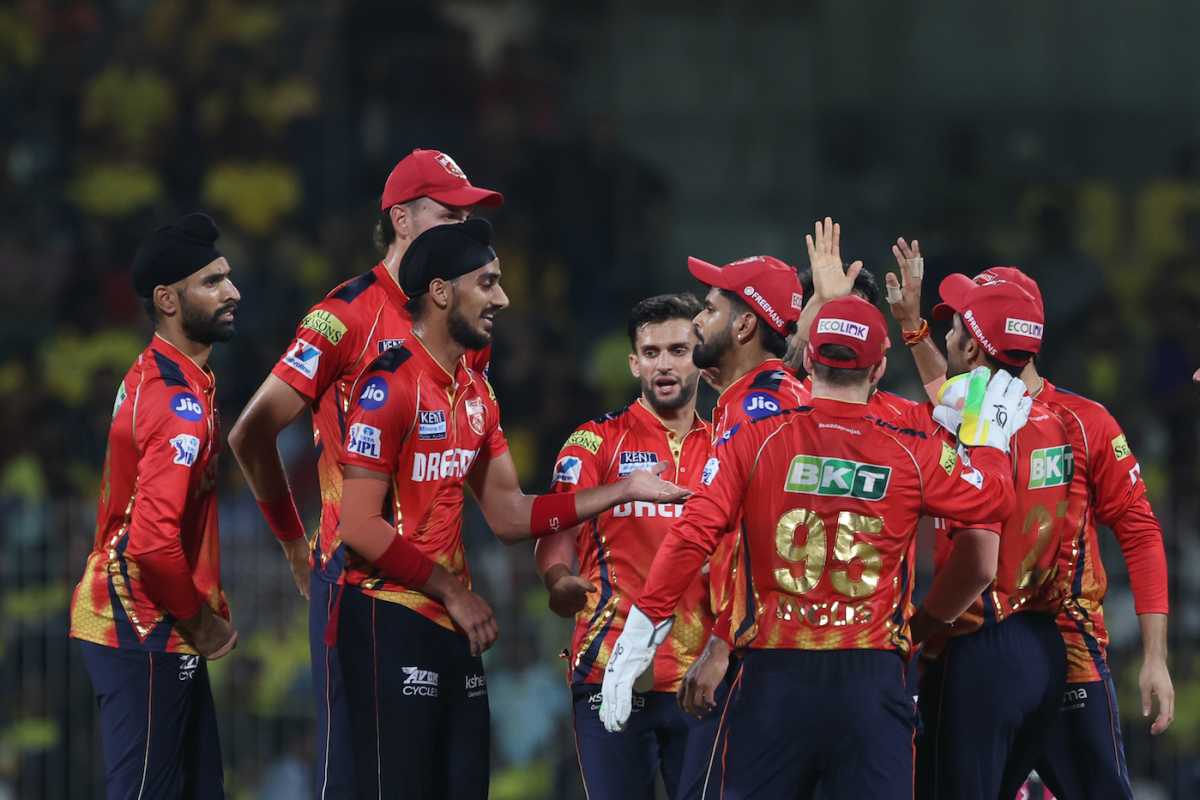 Arshdeep Singh celebrates after having Shaik Rasheed caught at extra cover, Chennai Super Kings vs Punjab Kings, IPL 2025, Chennai, April 30, 2025