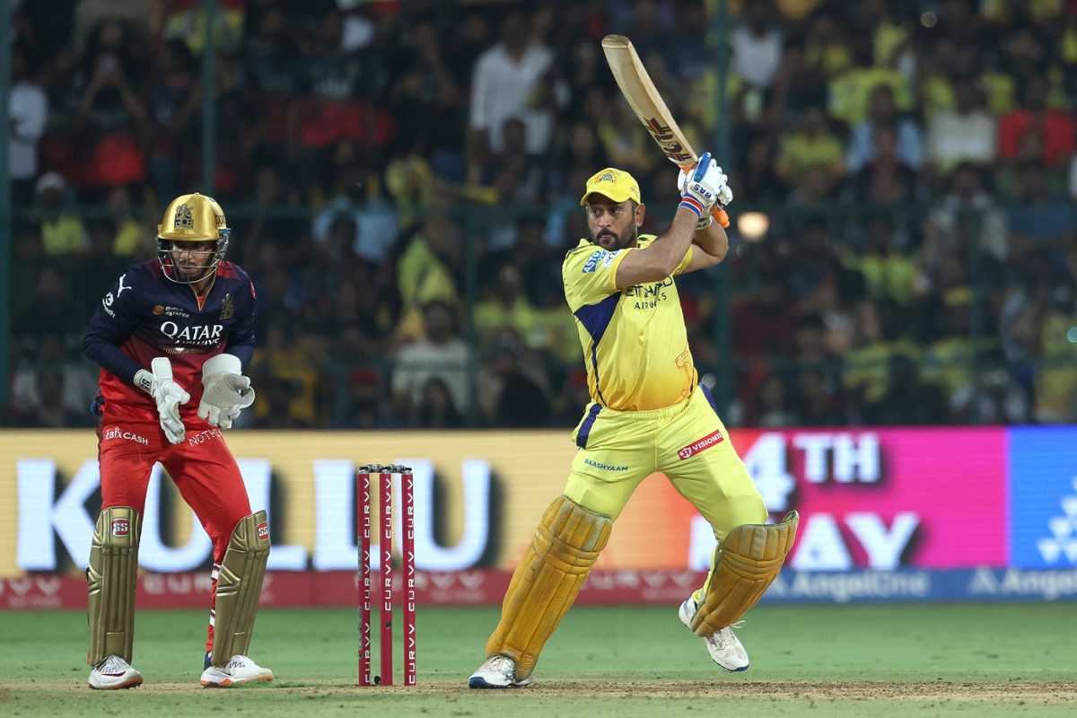 MS Dhoni scored 12 off eight balls, Royal Challengers Bengaluru vs Chennai Super Kings, IPL 2025, Bengaluru, May 3, 2025