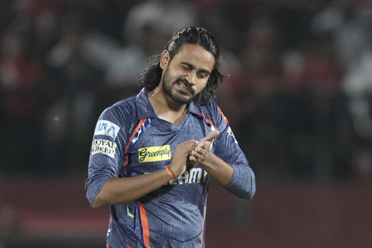 Digvesh Rathi brought out his signature celebration twice this evening, Punjab Kings vs Lucknow Super Giants, IPL 2025, Dharamsala, May 4, 2025