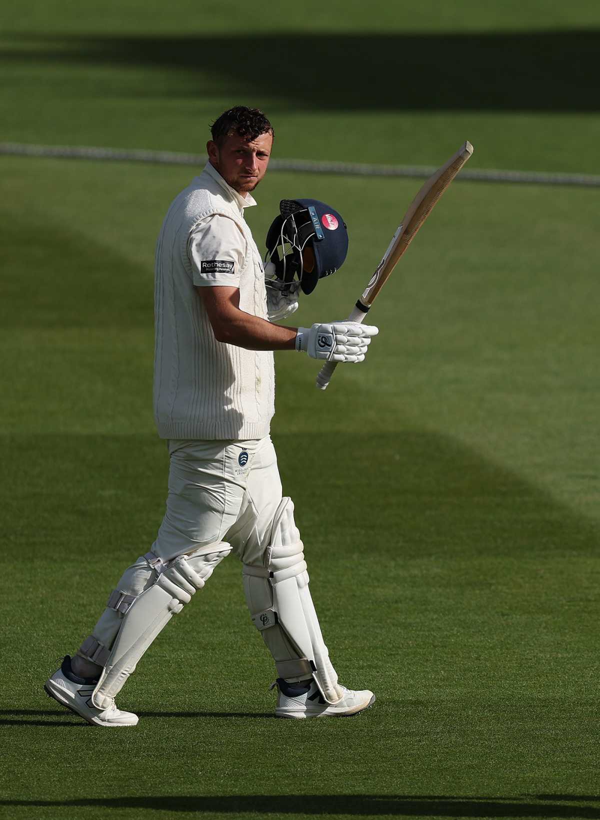 Luke Hollman scored his maiden first-class hundred, Middlesex vs Kent, County Championship, Lord's, May 5, 2025