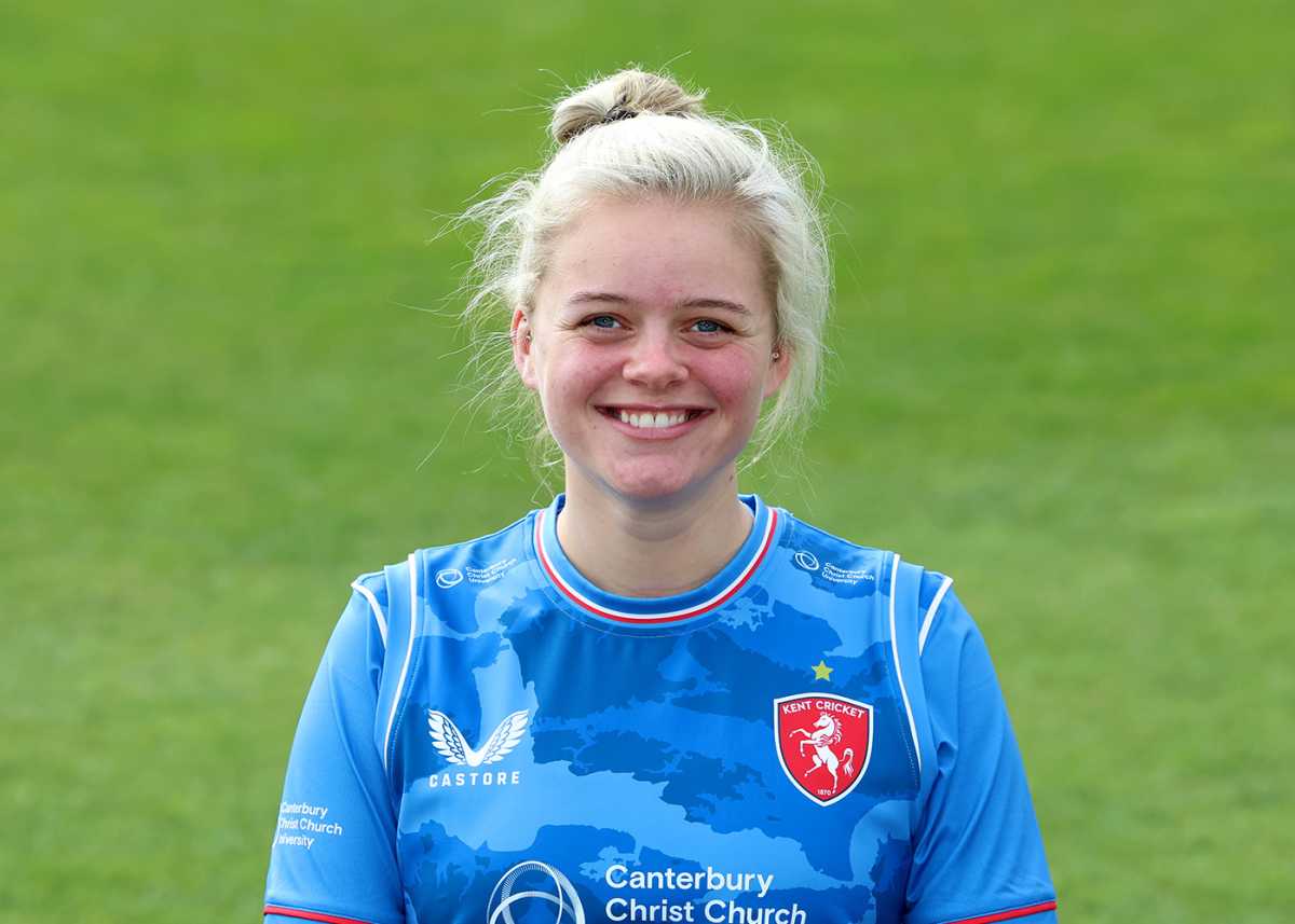 Amy Gordon at Kent's media day, Canterbury, March 14, 2025