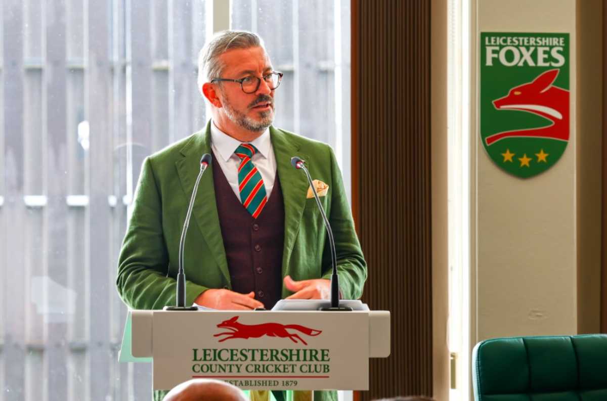 Sean Jarvis, Leicestershire's CEO, will stand down in the autumn, May 8, 2025