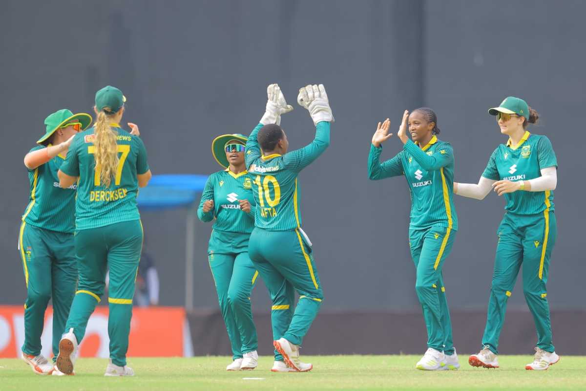 Ayabonga Khaka handed Sri Lanka a double blow in the middle overs, Sri Lanka vs South Africa, Women's ODI tri-series, Colombo, May 9, 2025