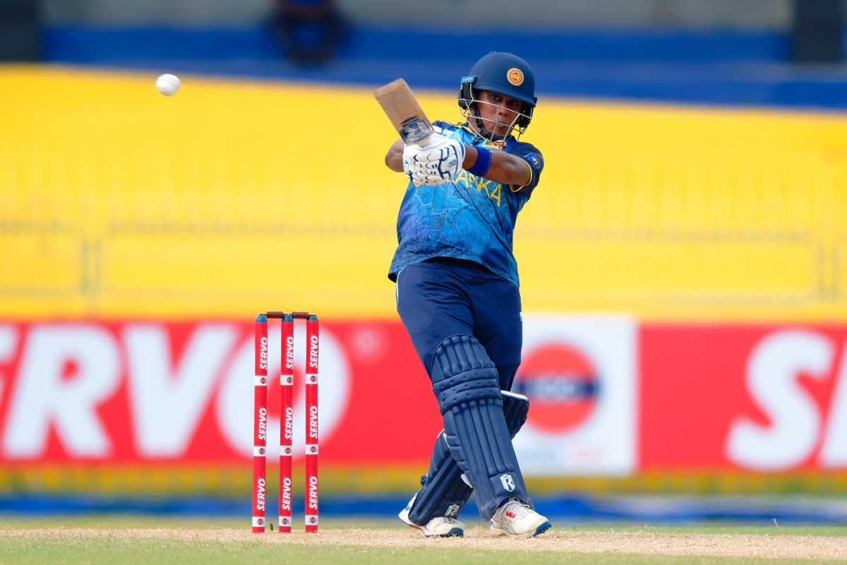 Chamari Athapaththu looked fluent during her 51, Sri Lanka vs India, ODI tri-series, Colombo, May 11, 2025