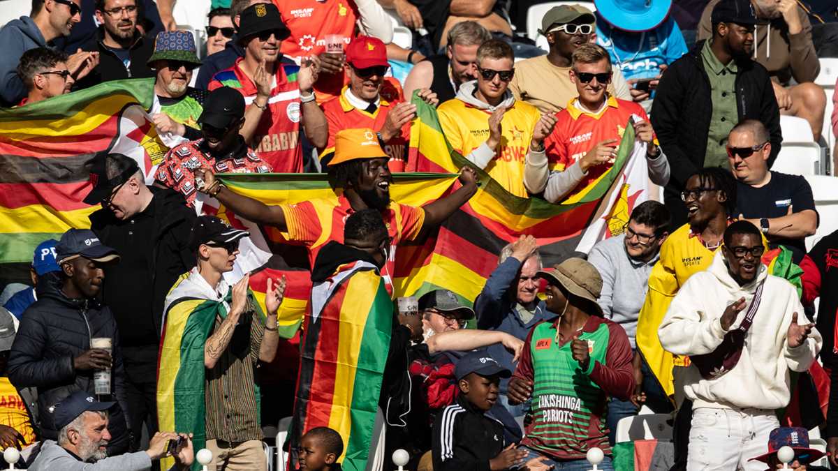 The Zimbabwe fans were determined to enjoy themselves, England vs Zimbabwe, Trent Bridge, 1st day, May 22, 2025