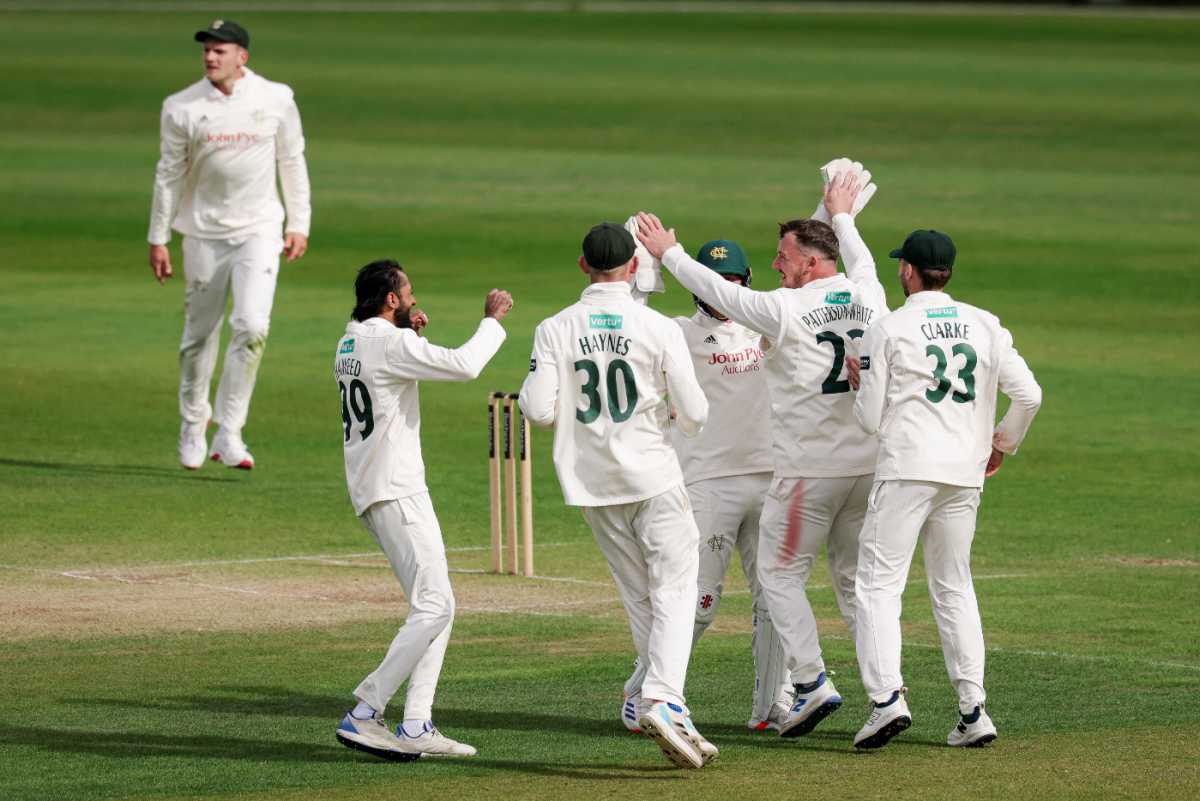 Liam Patterson-White took three wickets to tighten Nottinghamshire's grip, Yorkshire vs Nottinghamshire, County Championship, Division One, Headingley, May 23, 2025