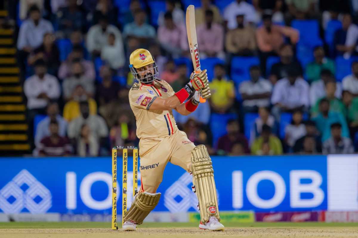 Swapnil Singh clattered 45 off 14 balls, Chepauk Super Gillies vs Nellai Royal Kings, TNPL 2025, Coimbatore, June 9, 2025