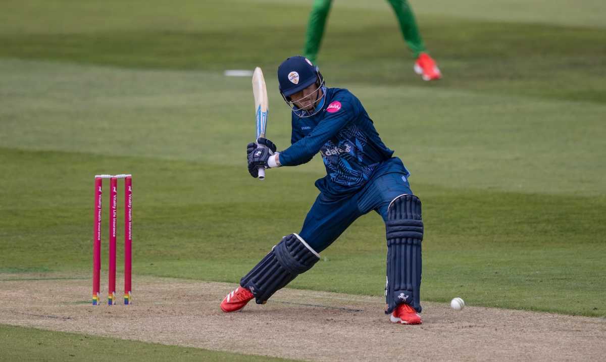 Aneurin Donald smashed fifty from just 18 deliveries, Leicestershire vs Derbyshire, Edgbaston, Men's Vitality Blast, June 14, 2025
