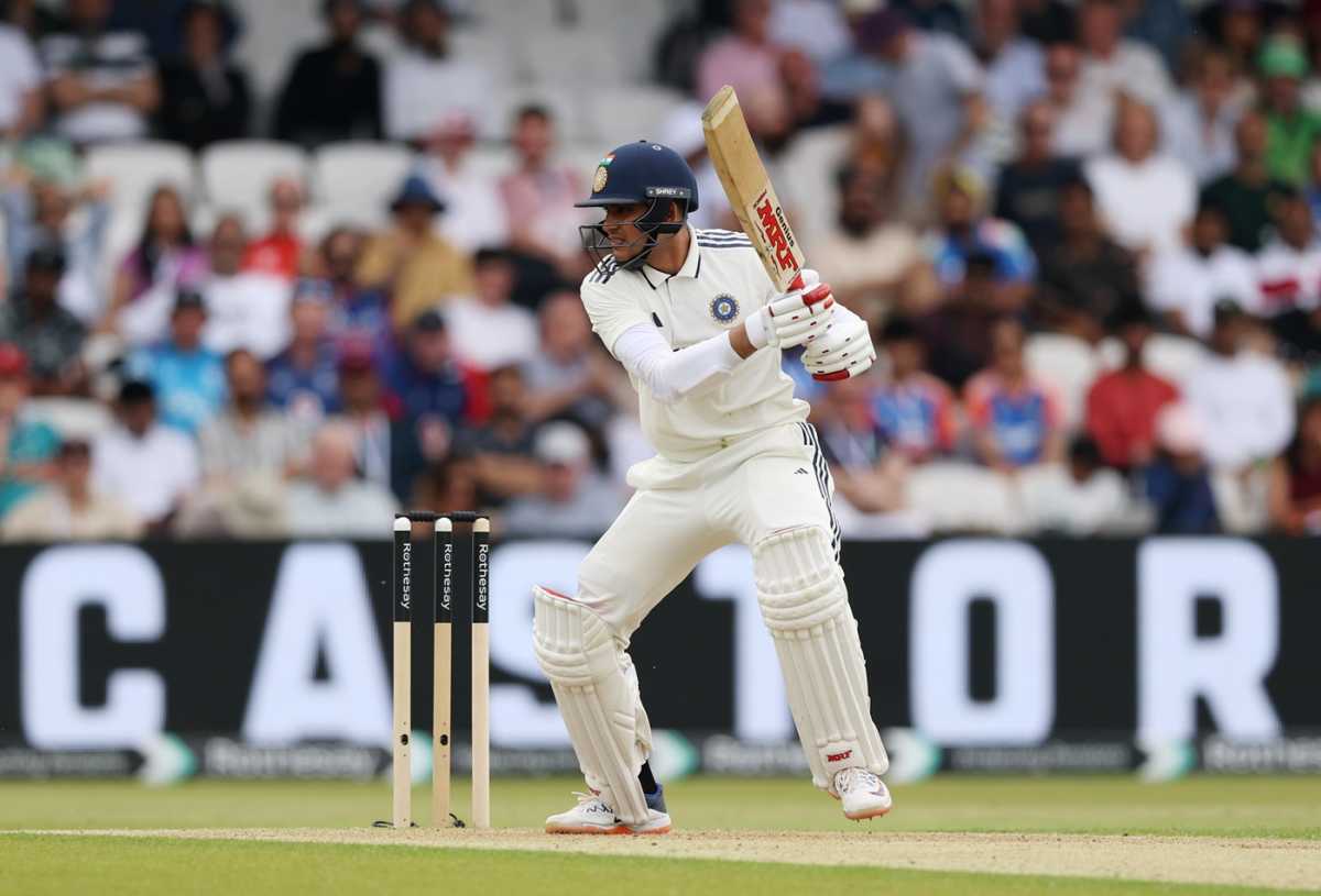 Shubman Gill cuts one away, England vs India, 1st Test, Leeds, 1st day, June 20, 2025