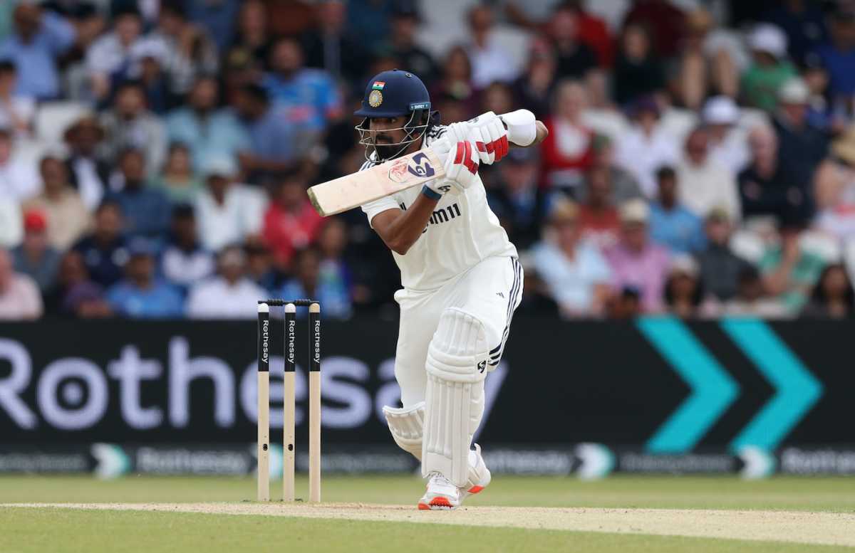 KL Rahul drives crisply through the off side, England vs India, 1st Test, Leeds, Day 3, June 22, 2025