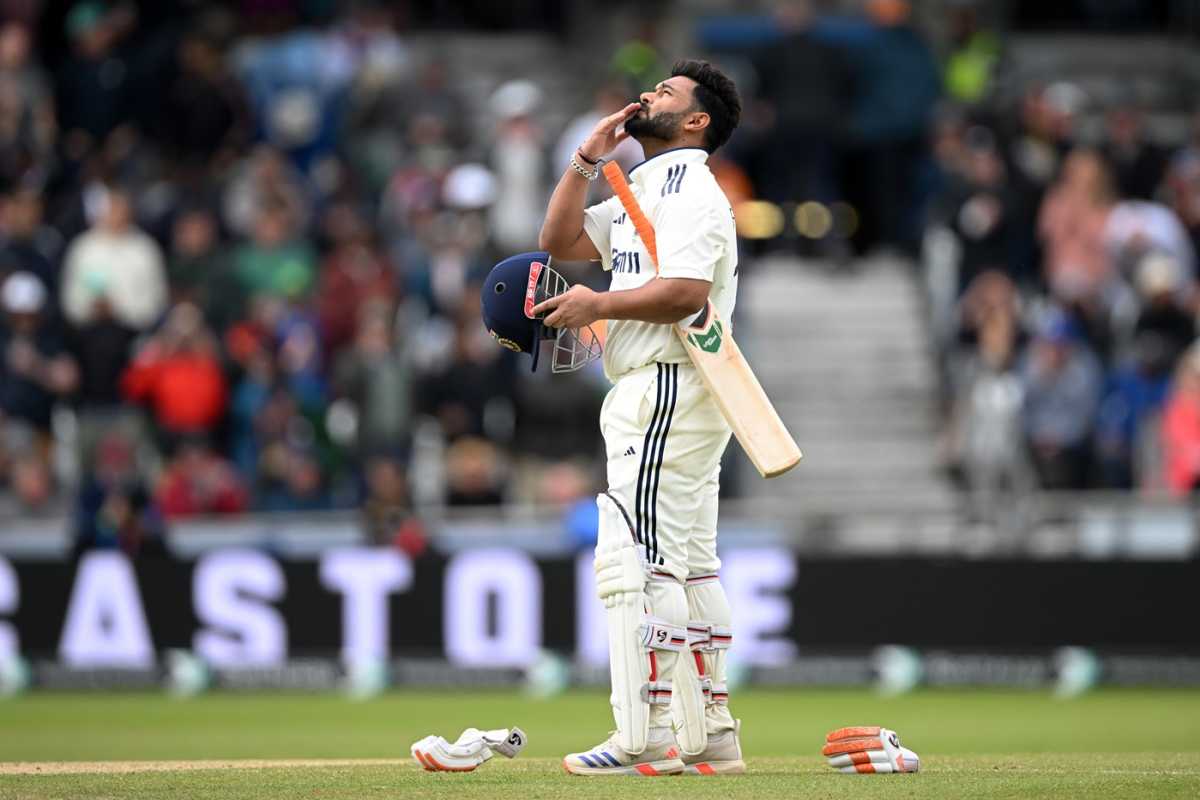 It was a typical Rishabh Pant century which included 15 fours and three sixes, England vs India, 1st Test, Leeds, 4th day, June 23, 2025
