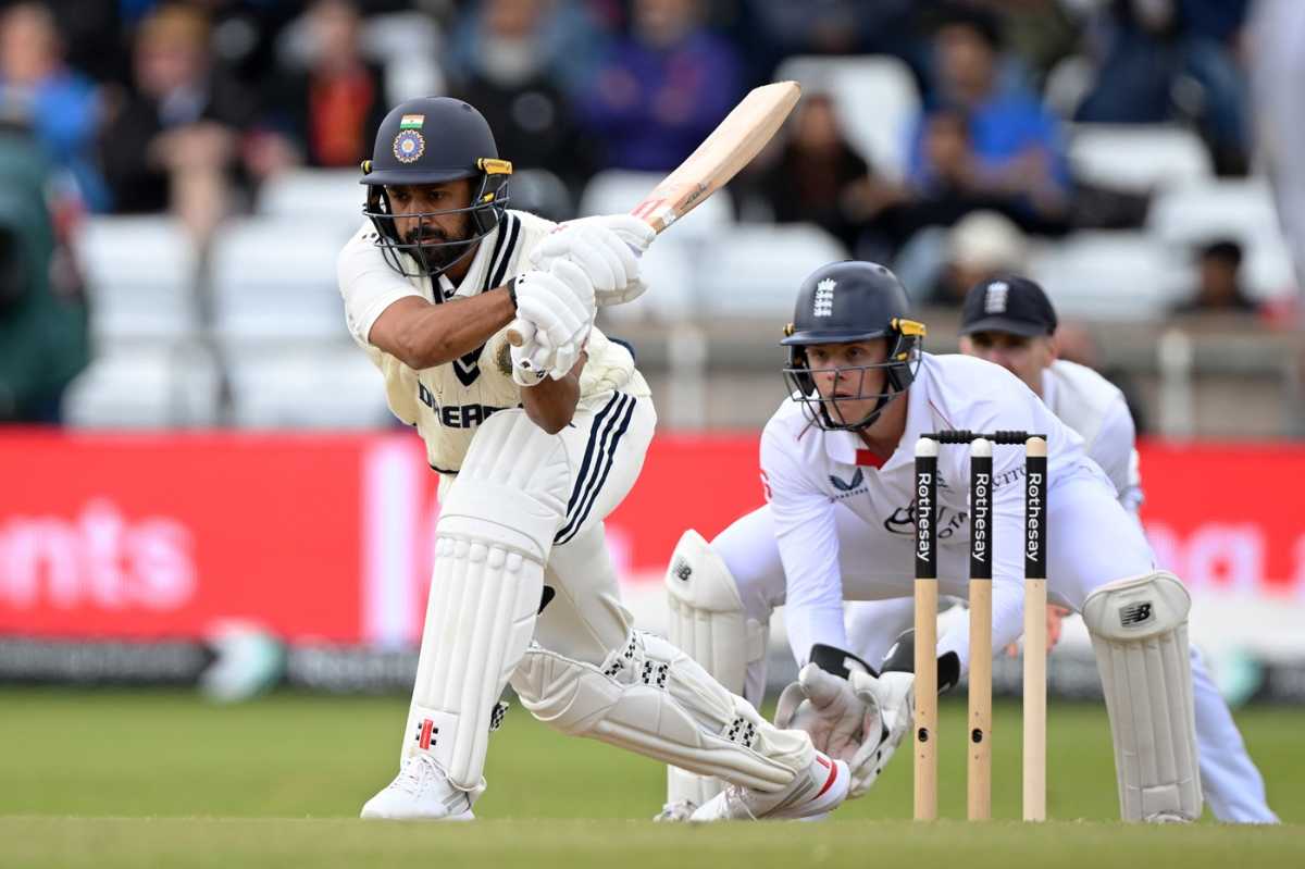 Karun Nair plays a reverse sweep, England vs India, 1st Test, Leeds, 4th day, June 23, 2025