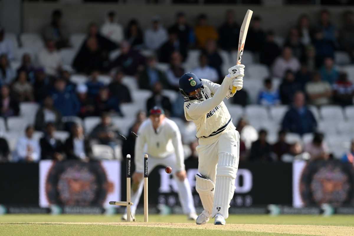 Jasprit Bumrah's middle stump was pegged back by Josh Tongue, England vs India, 1st Test, Leeds, 4th day, June 23, 2025