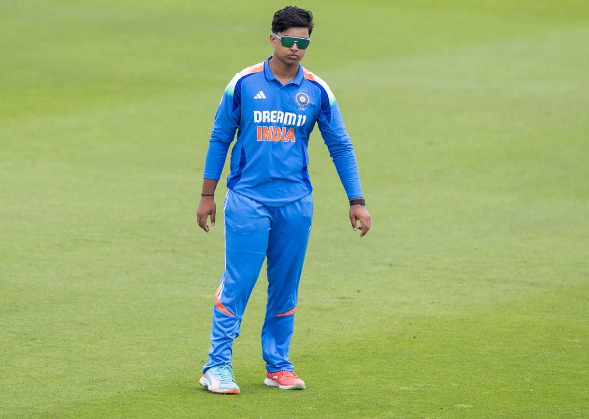 Vaibhav Suryavanshi in action for India Under-19s, England U-19 vs India U-19, 1st Youth ODI, Hove, June 27, 2025