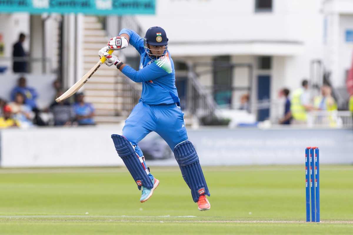 Vaibhav Suryavanshi goes airborne, England U-19 vs India U-19, 1st Youth ODI, Hove, June 27, 2025