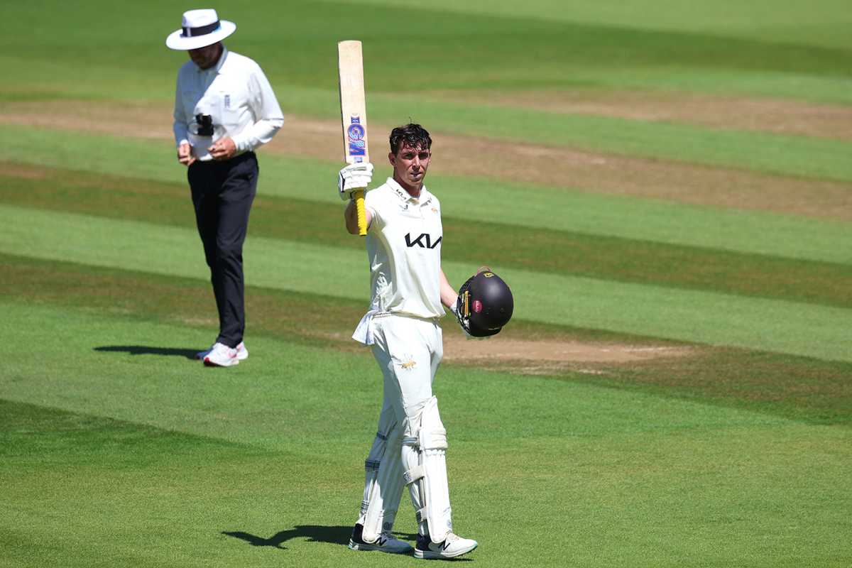 Dan Lawrence made a century as Surrey piled up the runs, Surrey vs Durham, County Championship, The Oval, June 30, 2025