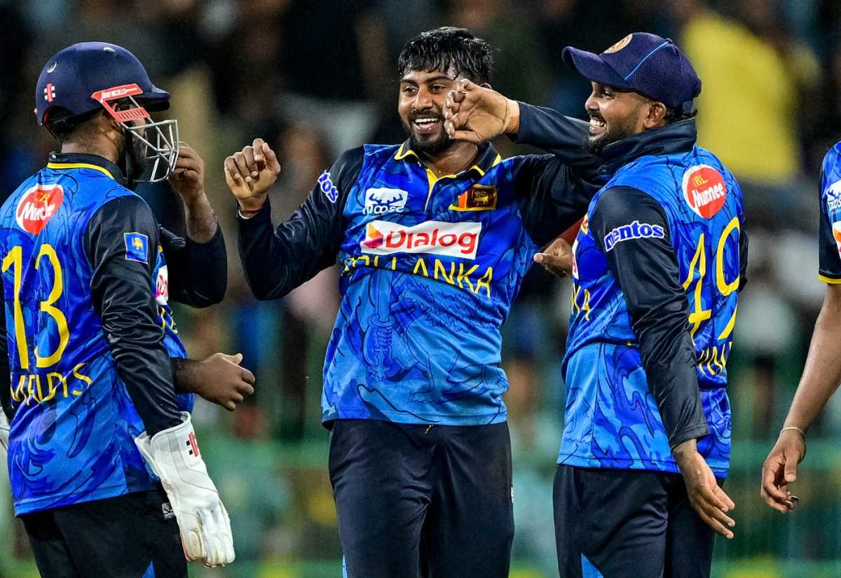 Kamindu Mendis is all smiles, Sri Lanka vs Bangladesh, 1st ODI, Colombo (RPS), July 2, 2025