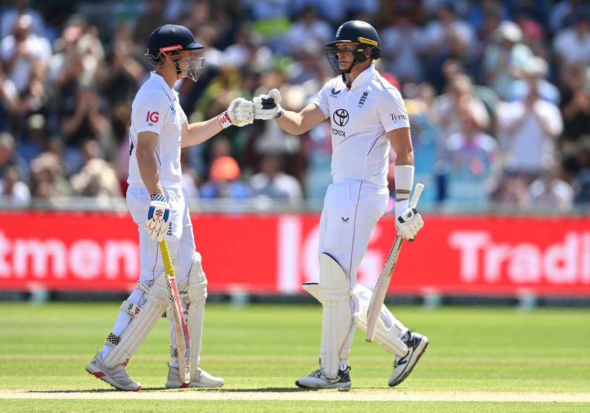 Jamie Smith and Harry Brook put on a huge stand to lift England, England vs India, 2nd Test, Birmingham, 3rd day, July 4, 2025