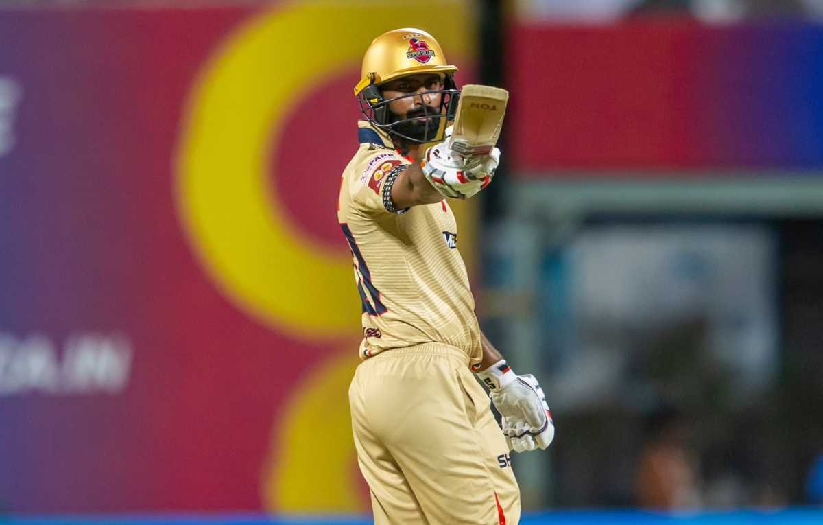 N Jagadeesan notched up a half-century batting at No.4, Chepauk Super Gillies vs Dindigul Dragons, TNPL 2025, Qualifier 2, Dindigul, July 4, 2025