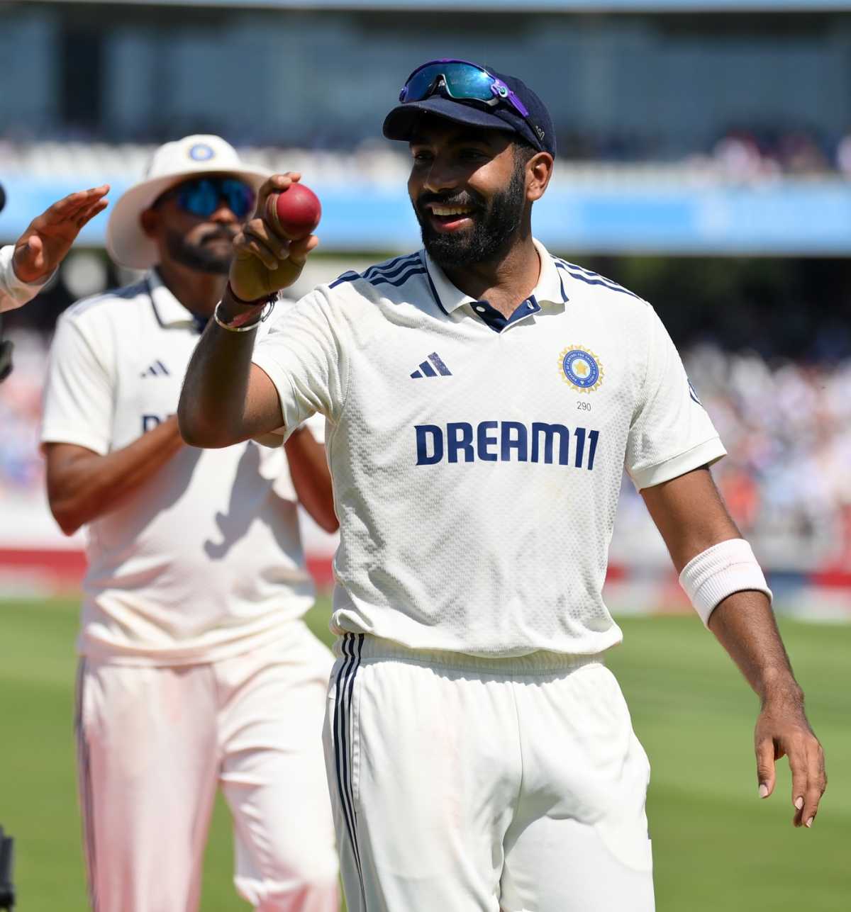 Jasprit Bumrah picked up his first five-for at Lord's, England vs India, 3rd Test, Lord's, London, 2nd day, July 11, 2025