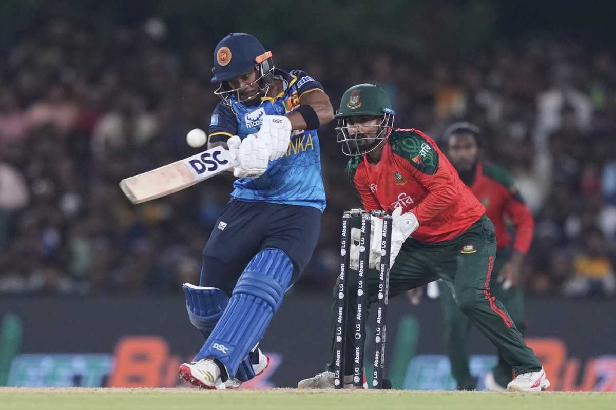 Pathum Nissanka tried to repair Sri Lanka's collapse, Sri Lanka vs Bangladesh, 2nd T20I, Dambulla, July 13, 2025