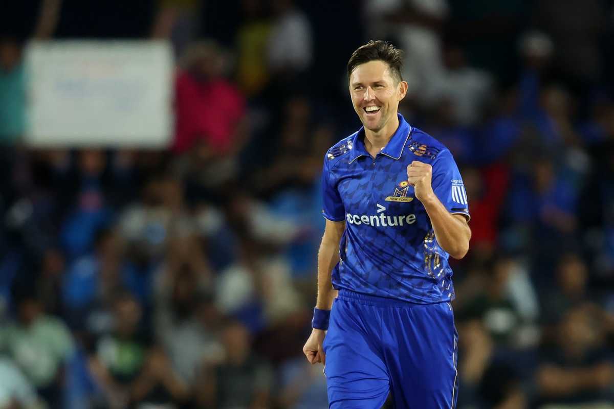 Trent Boult struck twice in his first over, MI New York vs Washington Freedom, MLC, final, Dallas, July 13, 2025