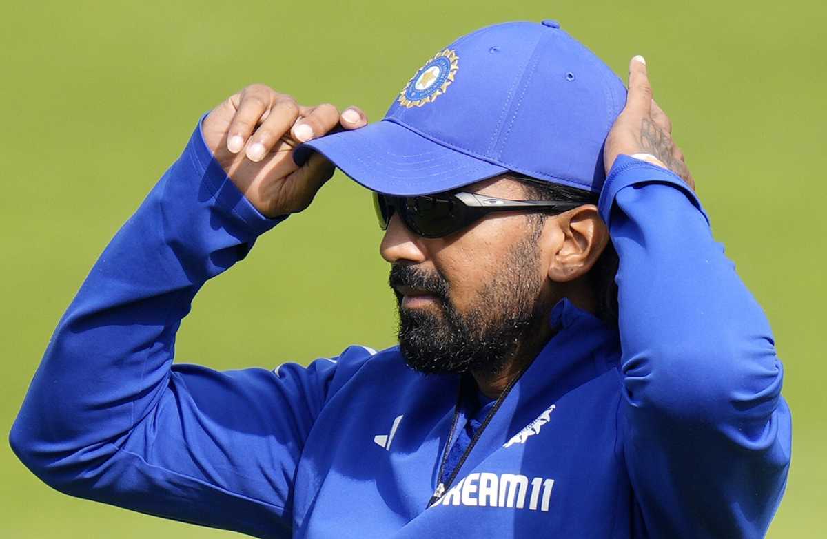 KL Rahul takes part in a training session, England vs India, 4th Test, Manchester, July 21, 2025