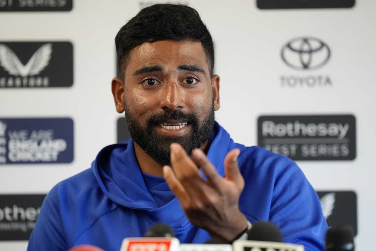 Mohammed Siraj addresses the press, England vs India, 4th Test, Manchester, July 21, 2025
