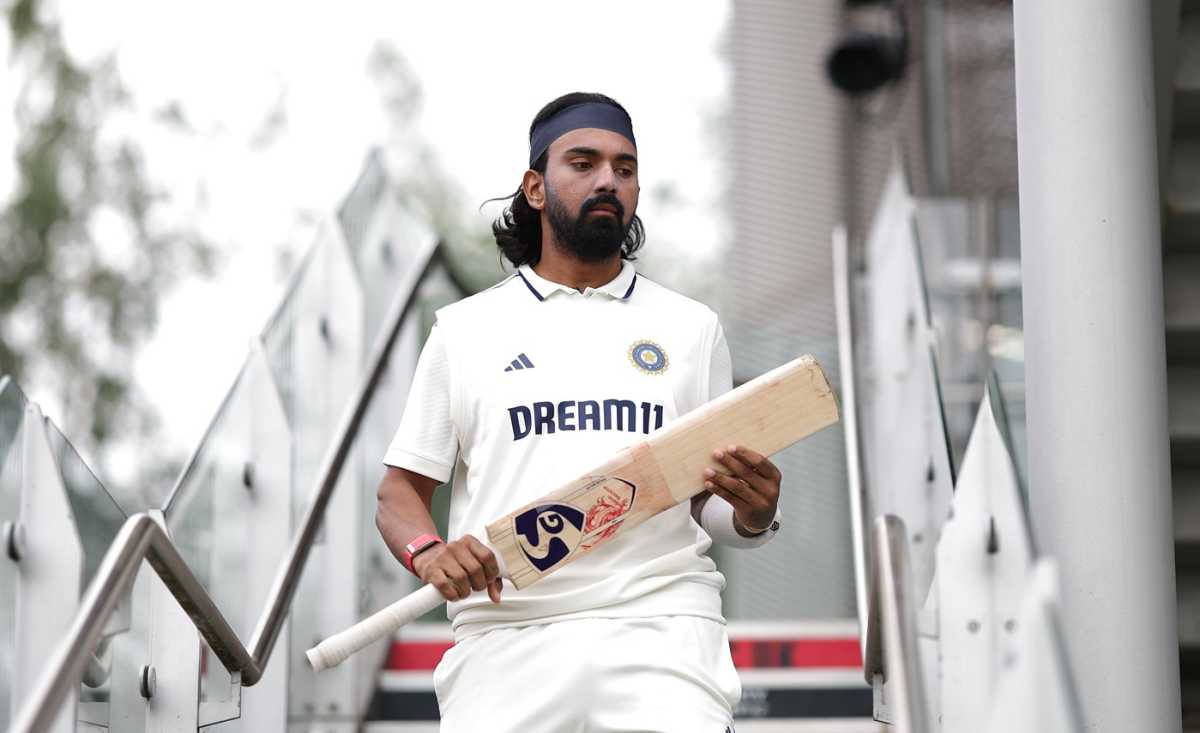 KL Rahul walks out to bat after lunch, England vs India, 4th Test, 1st day, Manchester, July 23, 2025
