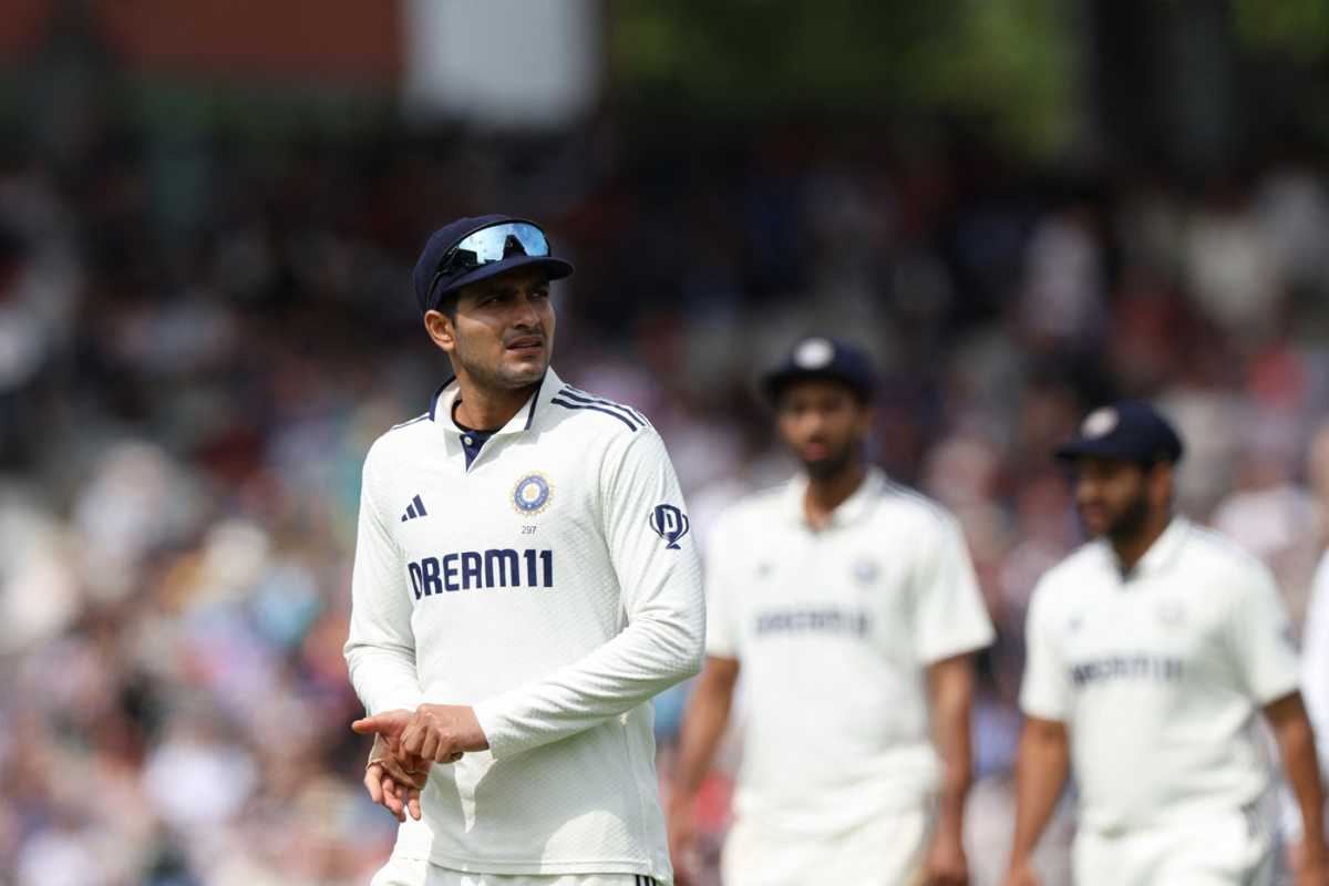 Shubman Gill had to marshal his troops for a long innings, England vs India, 4th Test, Manchester, 4th day, July 26, 2025