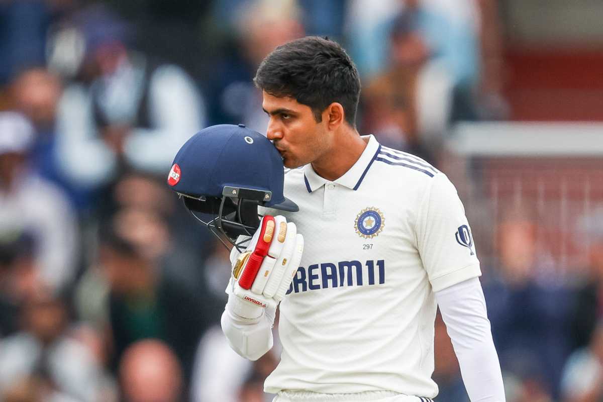 Shubman Gill celebrates his century, England vs India, 4th Test, 5th Day, Manchester, July 27, 2025